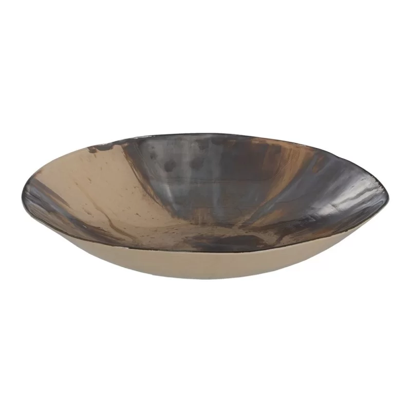 Centerpiece Brown Cream Crystal 29 x 29 x 7 cm