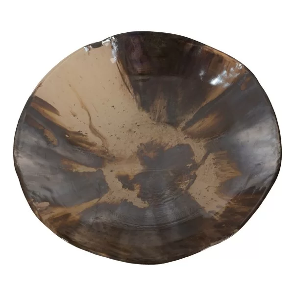 Centerpiece Brown Cream Crystal 29 x 29 x 7 cm