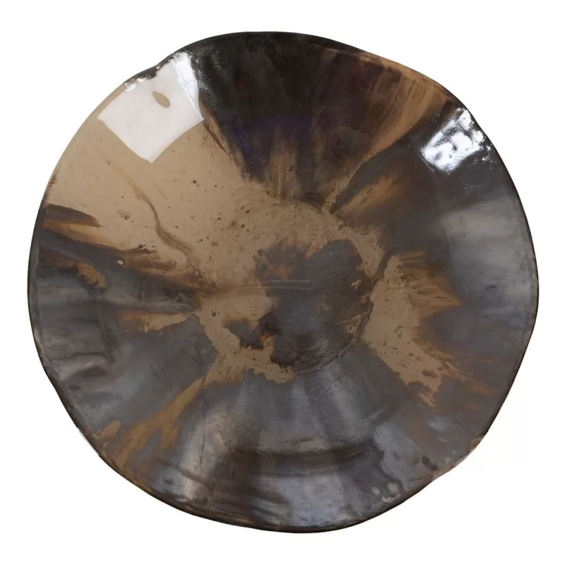 Centerpiece Brown Cream Crystal 29 x 29 x 7 cm