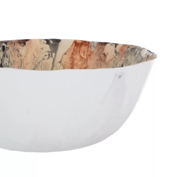 Centerpiece Salmon Crystal 28 x 28 x 12 cm