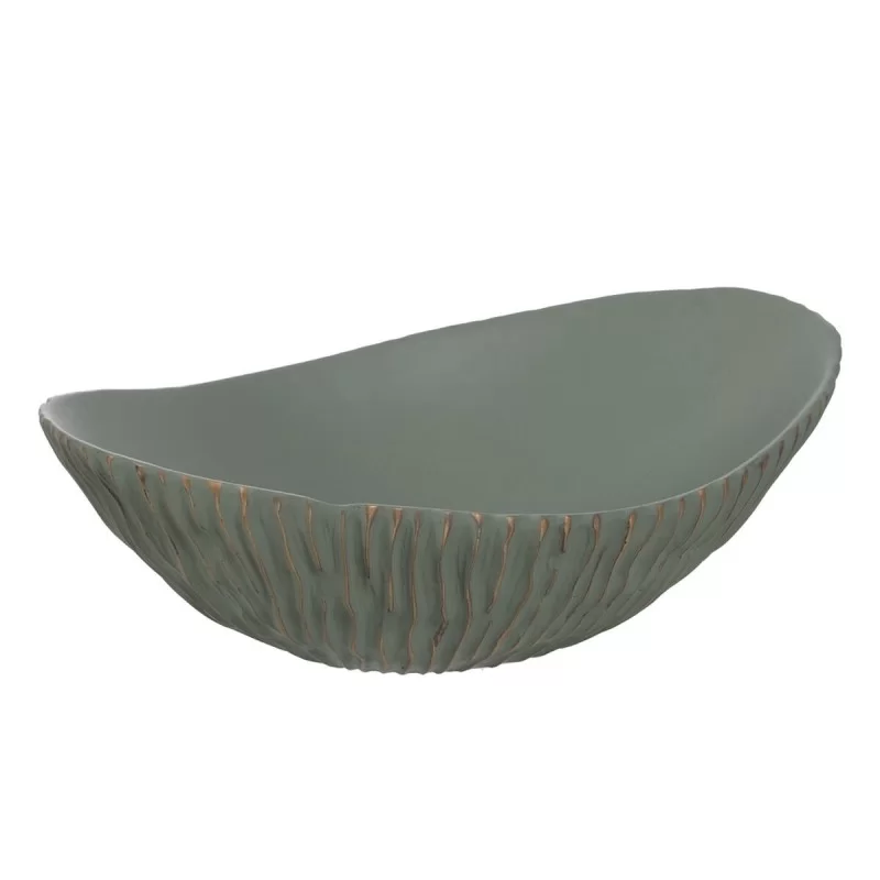 Centerpiece Green Golden Polyresin 40,5 x 26,5 x 13,5 cm