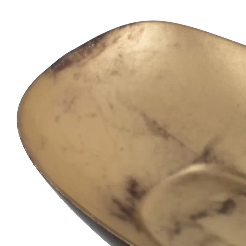 Centerpiece Brown Black Crystal 16,5 x 25 x 5,2 cm