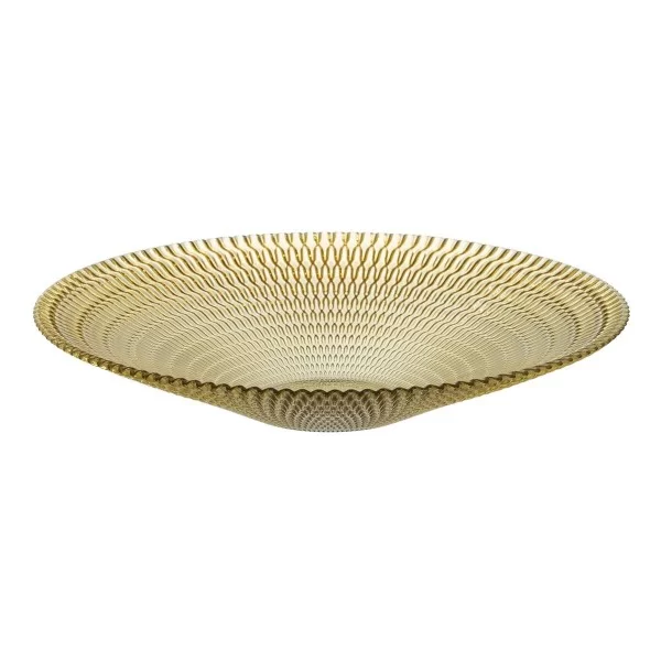 Centerpiece Yellow Crystal 40 x 40 x 7 cm