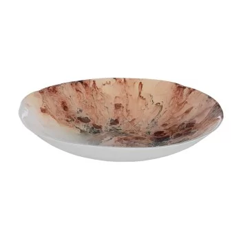 Centerpiece Salmon Crystal 29 x 29 x 5 cm