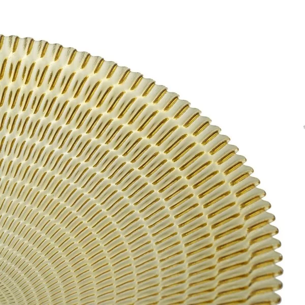 Centerpiece Yellow Crystal 40 x 40 x 7 cm