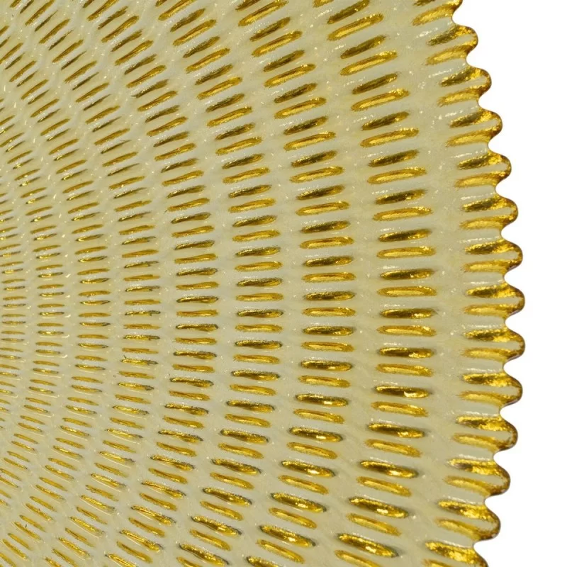 Centerpiece Yellow Crystal 40 x 40 x 7 cm