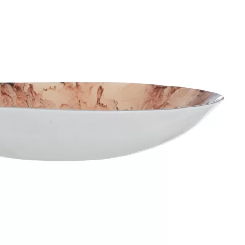 Centerpiece Salmon Crystal 29 x 29 x 5 cm