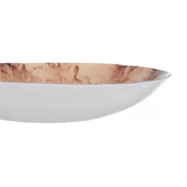 Centerpiece Salmon Crystal 29 x 29 x 5 cm