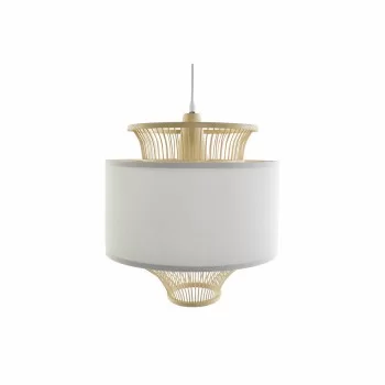 Ceiling Light DKD Home Decor White Polyester Bamboo (40 x...