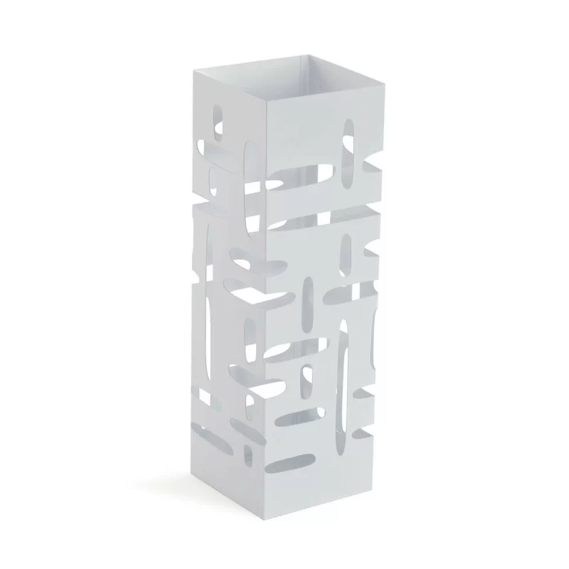 Umbrella stand Versa White Metal Iron 15,5 x 49 x 15,5 cm