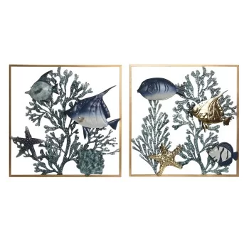Wall Decoration Home ESPRIT Blue Golden Mediterranean...