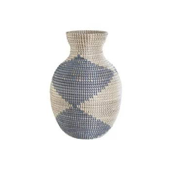 Vase DKD Home Decor Blue Natural Mediterranean 31 x 31 x...