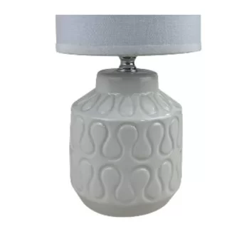 Desk lamp Versa Lizzy White Ceramic 13 x 26,5 x 10 cm 2