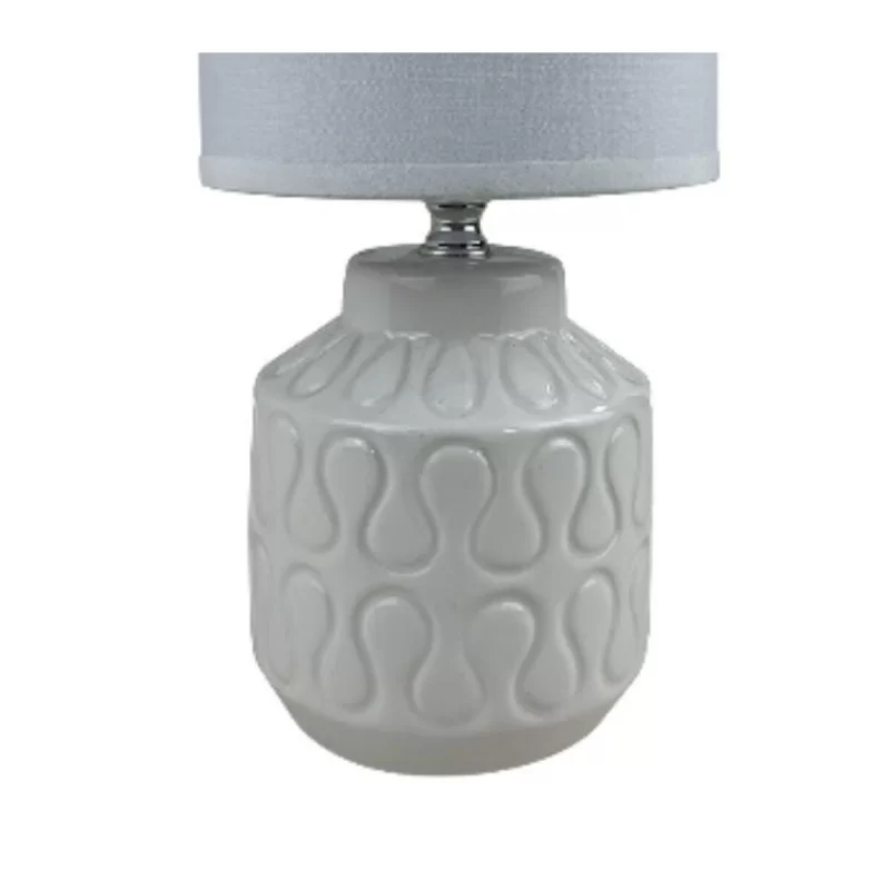 Desk lamp Versa Lizzy White Ceramic 13 x 26,5 x...