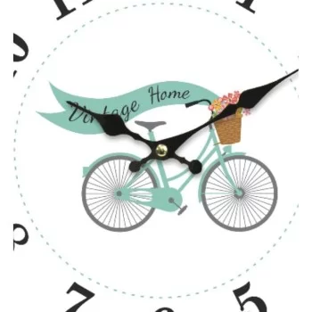 Wall Clock Versa Bicycle Wood 4 x 30 x 30 cm 2