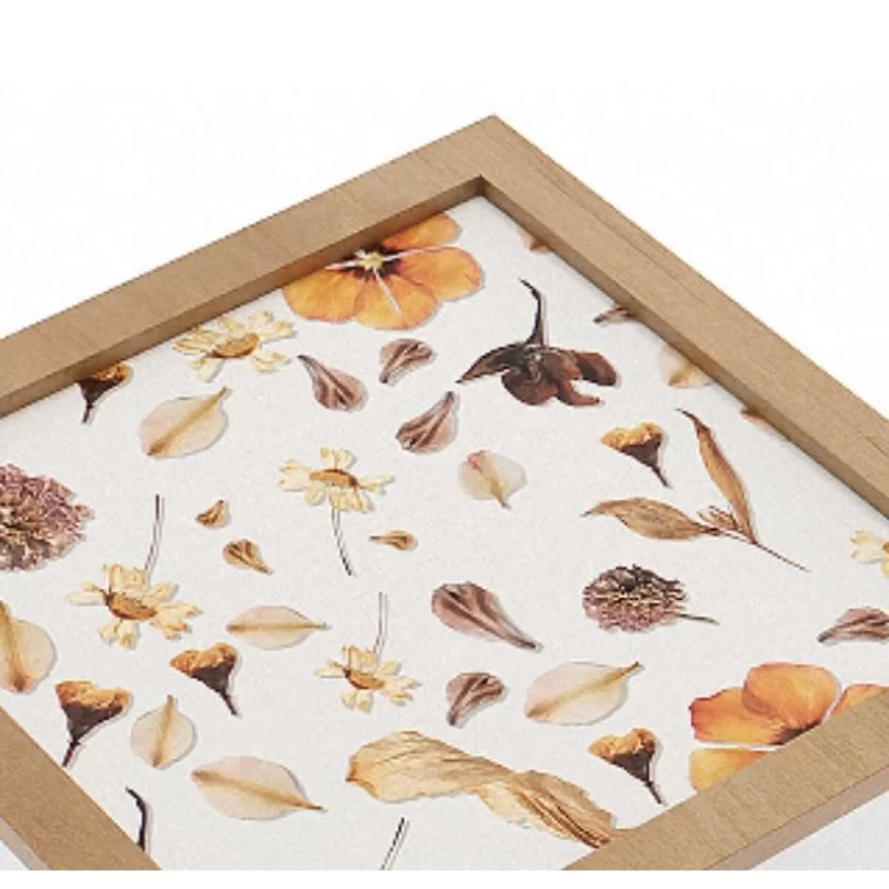Decorative box Versa Petals MDF Wood 24 x 7 x...