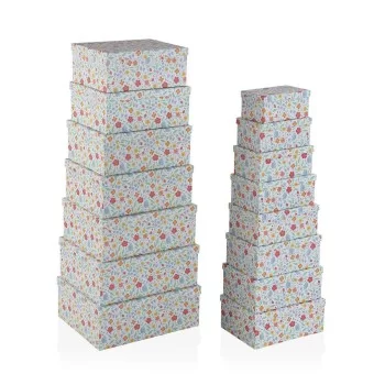 Set of Stackable Organising Boxes Versa Flandes Cardboard...