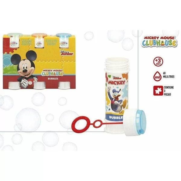 Bubbles set Mickey Mouse 3 Pieces 60 ml