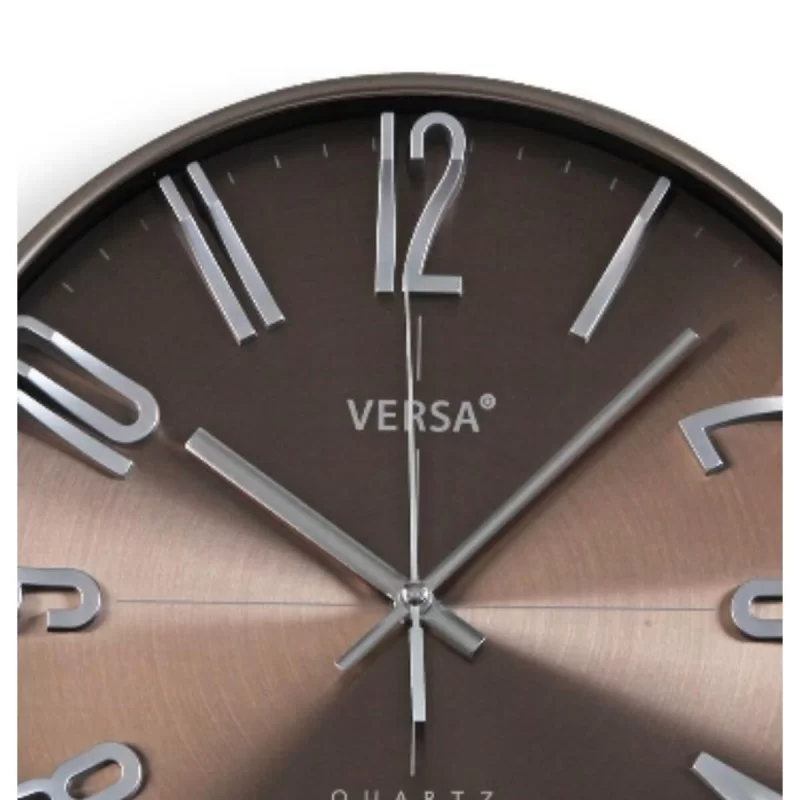 Wall Clock Versa Silver Plastic Quartz 4,3 x 30...