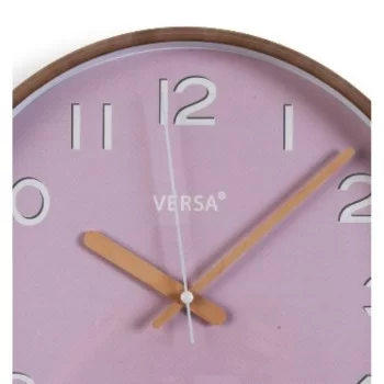 Wall Clock Versa Pink Plastic Quartz 4,3 x 30 x 30 cm 2