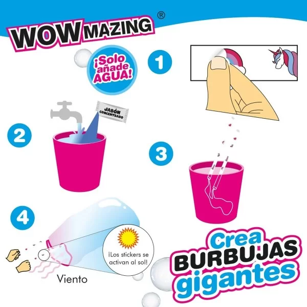Bubble Blowing Game WOWmazing Unicorn (16 Units)