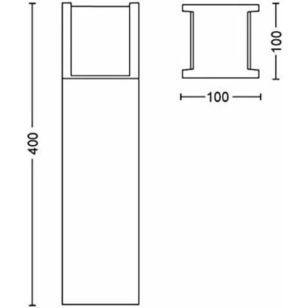 LED Lamp Philips Black Metal Aluminium (Refurbished A)