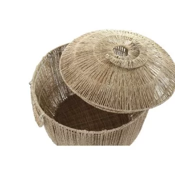 Basket set DKD Home Decor Brown Multicolour Natural Jute... 2
