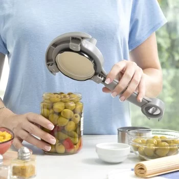 Multifunction Adjustable Lid Opener for Jars, Tins and... 2