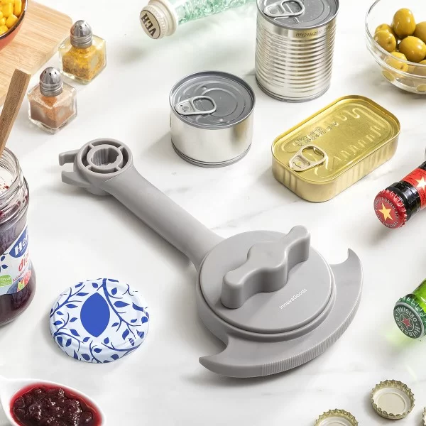Multifunction Adjustable Lid Opener for Jars, Tins and Bottles Tapof InnovaGoods Grey Polycarbonate (Refurbished B)