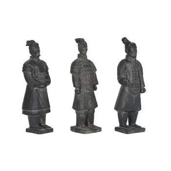 Decorative Figure Home ESPRIT Grey Warrior 18,5 x 16,5 x...