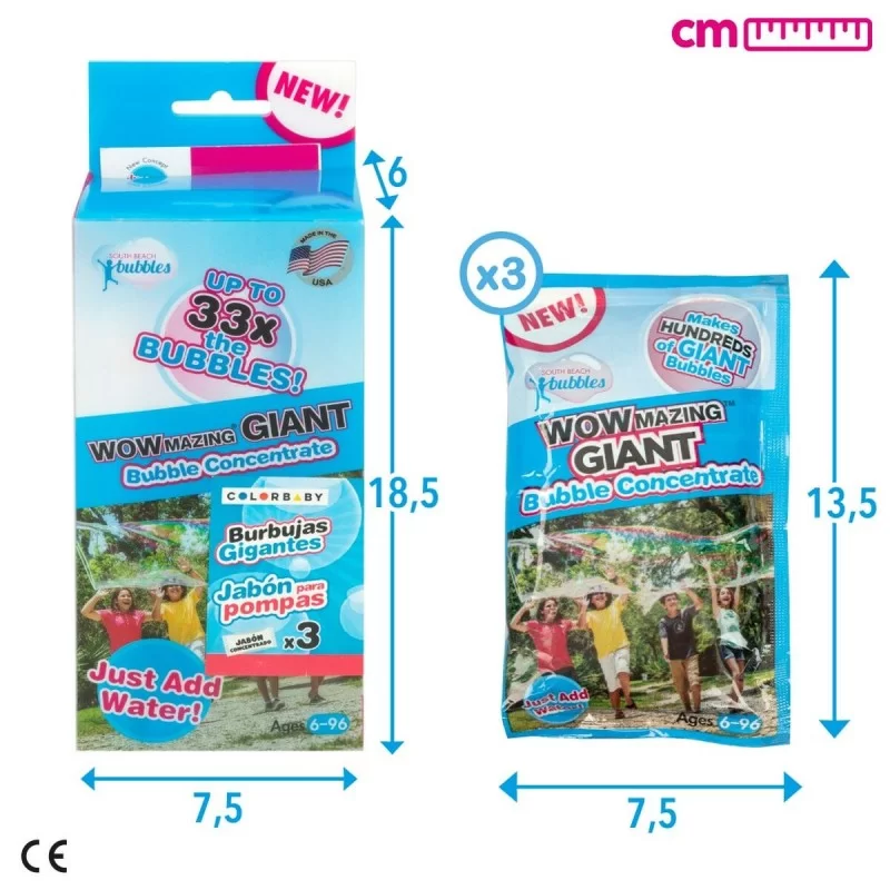 Soap bubble liquid WOWmazing 7,5 x 13,5 x 2 cm...