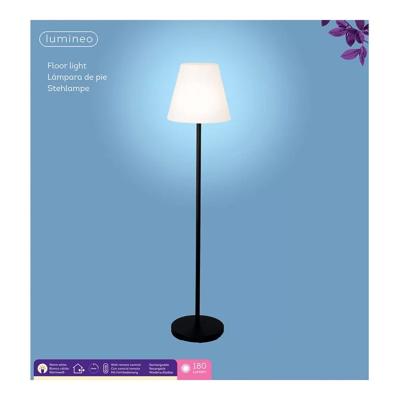 Floor Lamp Lumineo 894459 Black 150 cm...