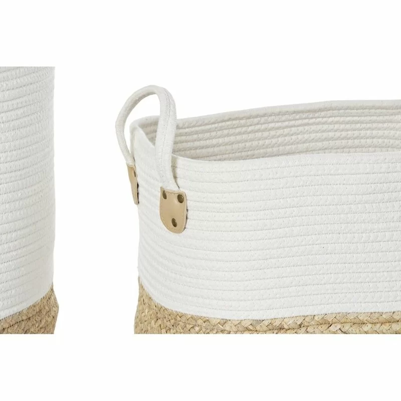 Basket set DKD Home Decor Cotton Fibre (42 x 42...