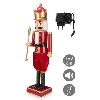 Decorative Figure Red Plastic Nutcracker Music Movement... 2