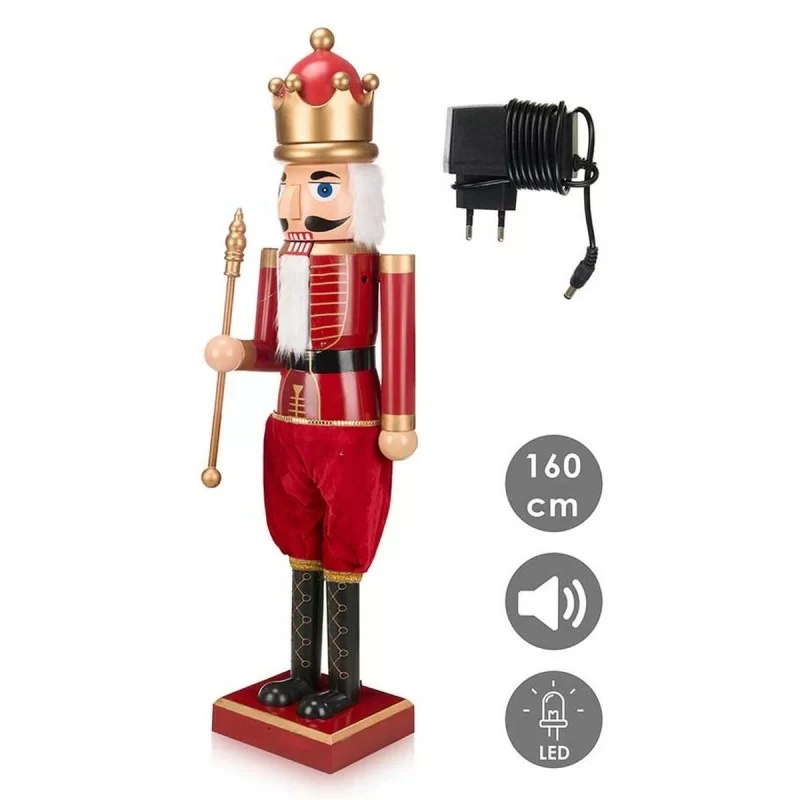 Decorative Figure Red Plastic Nutcracker Music...