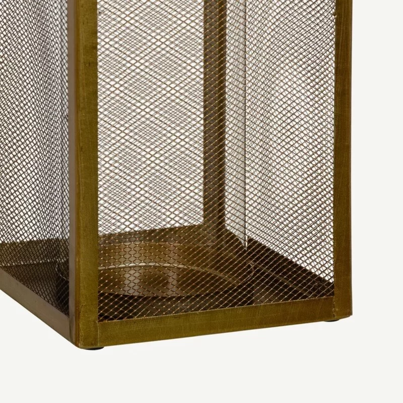 Candleholder Crystal Golden Metal 18 x 18 x...