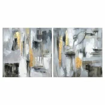 Painting DKD Home Decor Abstract 80 x 3 x 80 cm Loft (2...