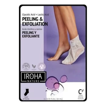 Moisturising Socks Peeling and Exfoliation Lavender Iroha...