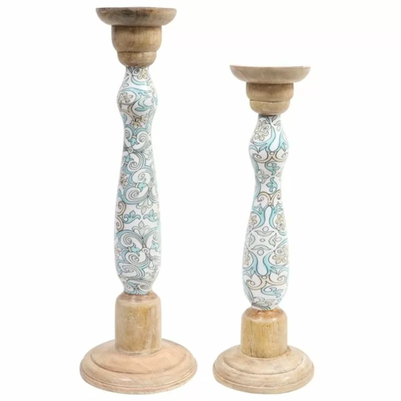 Candleholder DKD Home Decor Metal Mango wood...