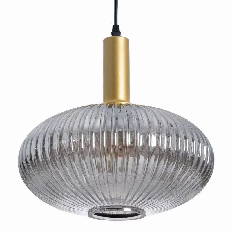 Ceiling Light Crystal Grey Golden Metal 30 x 30...