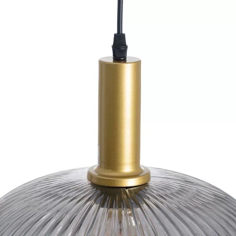 Ceiling Light Crystal Grey Golden Metal 30 x 30...
