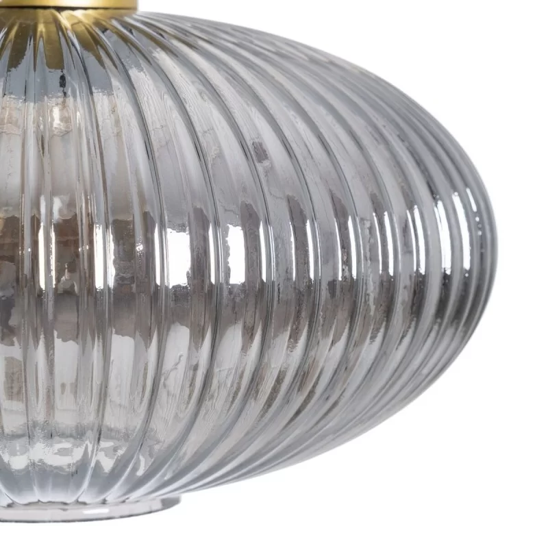Ceiling Light Crystal Grey Golden Metal 30 x 30...