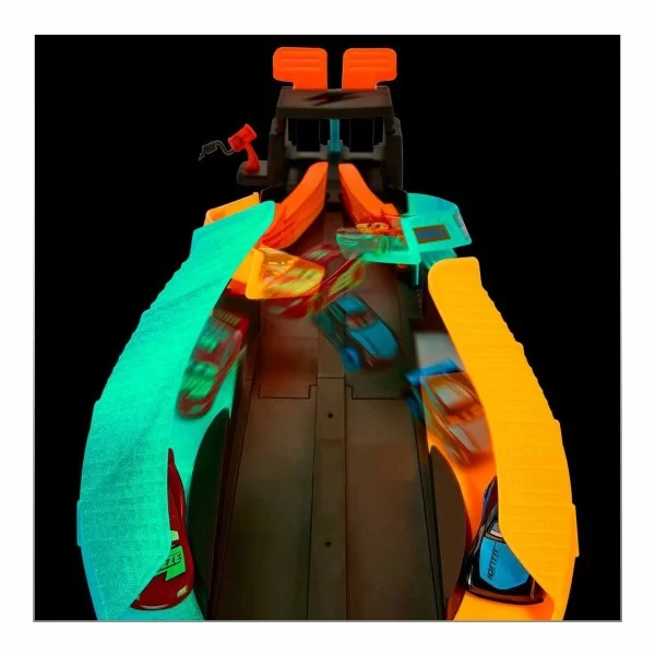 Launcher Track Cars Glow Racers Glow In The Dark