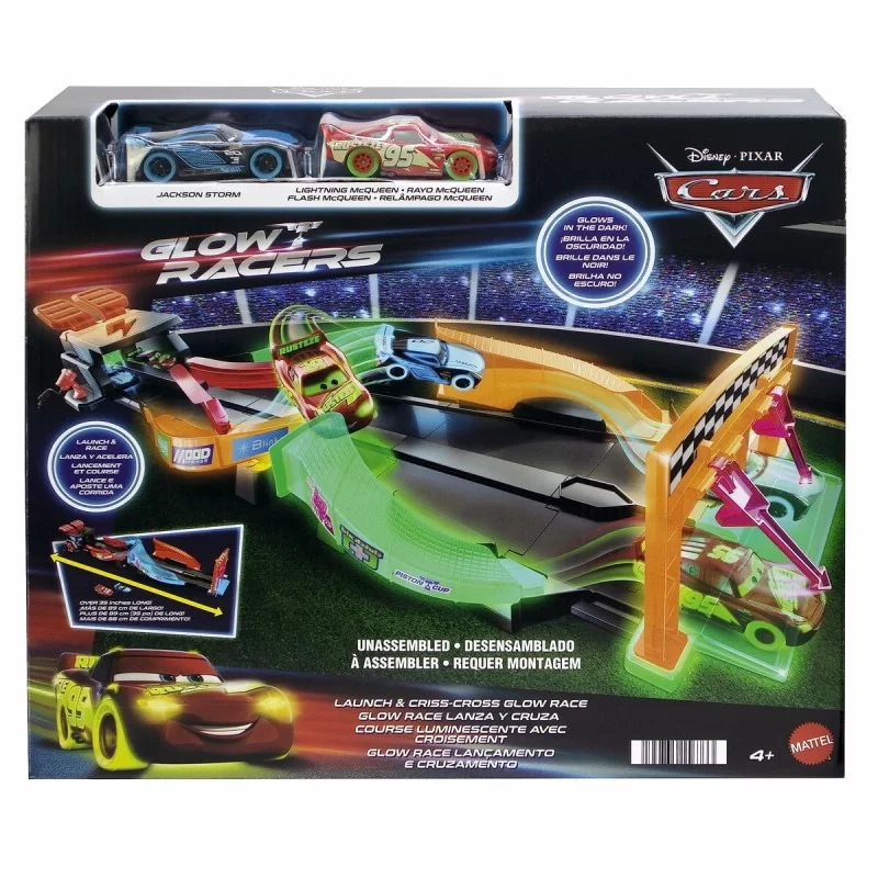 Launcher Track Cars Glow Racers Glow In The Dark