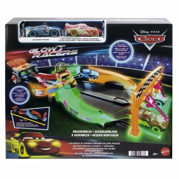 Launcher Track Cars Glow Racers Glow In The Dark
