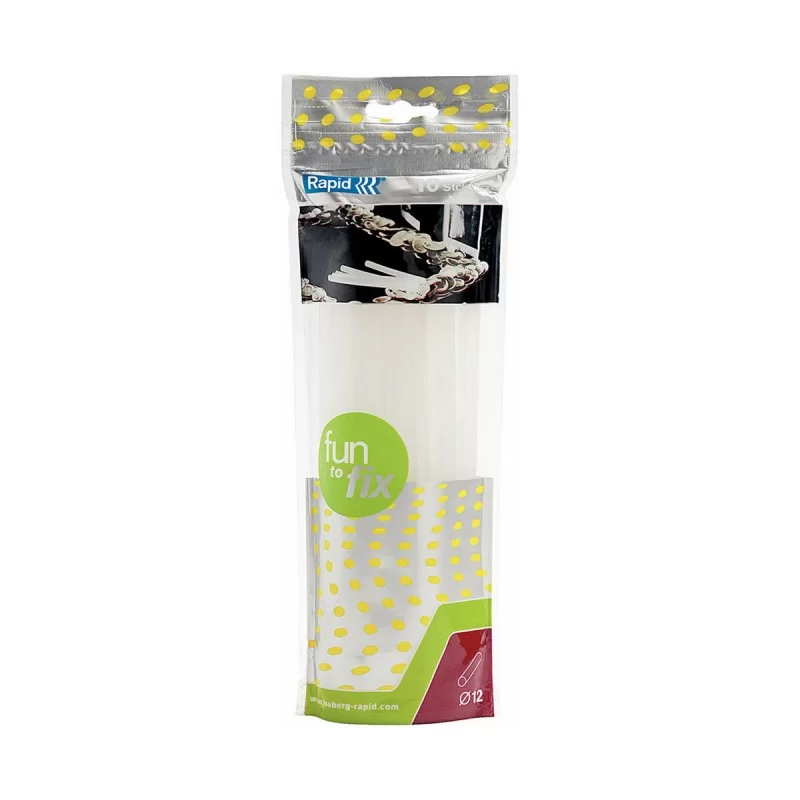 Hot melt glue sticks Rapid Fun to Fix 23499500 Ø 12 x 190 mm Translucent (10Units)