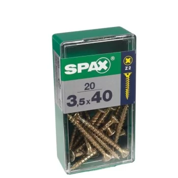 Box of screws SPAX Yellox Wood Flat head 30 pcs (4,5 x 50...