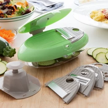 5-in-1 Mandolin Grater Choppie+ InnovaGoods Green... 2