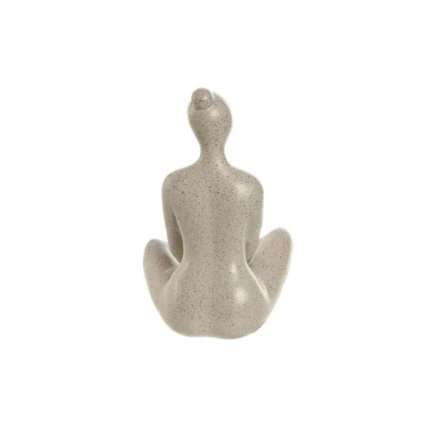 Decorative Figure Home ESPRIT Ivory Yoga Romantic 13 x 11,5 x 17,5 cm (3 Units)