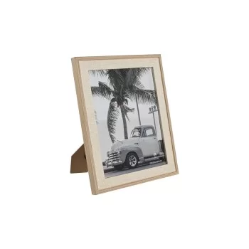 Photo frame Home ESPRIT Natural Crystal MDF Wood 25 x 1,8...